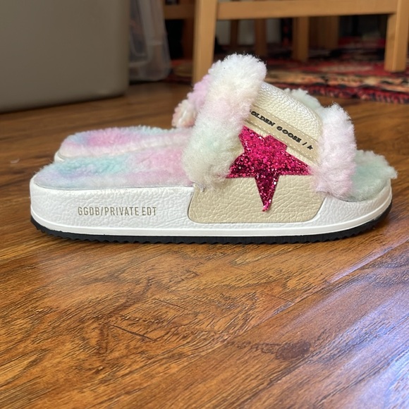 NEW Golden Goose Poolstar Sherpa slide sandals - Picture 3 of 8